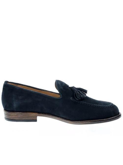 Blue suede moccasins ANTICA CUOIERIA | 22850-A-VM8.BLU